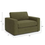 Riley 57.5_ Sleeper Chair - Napa Moss