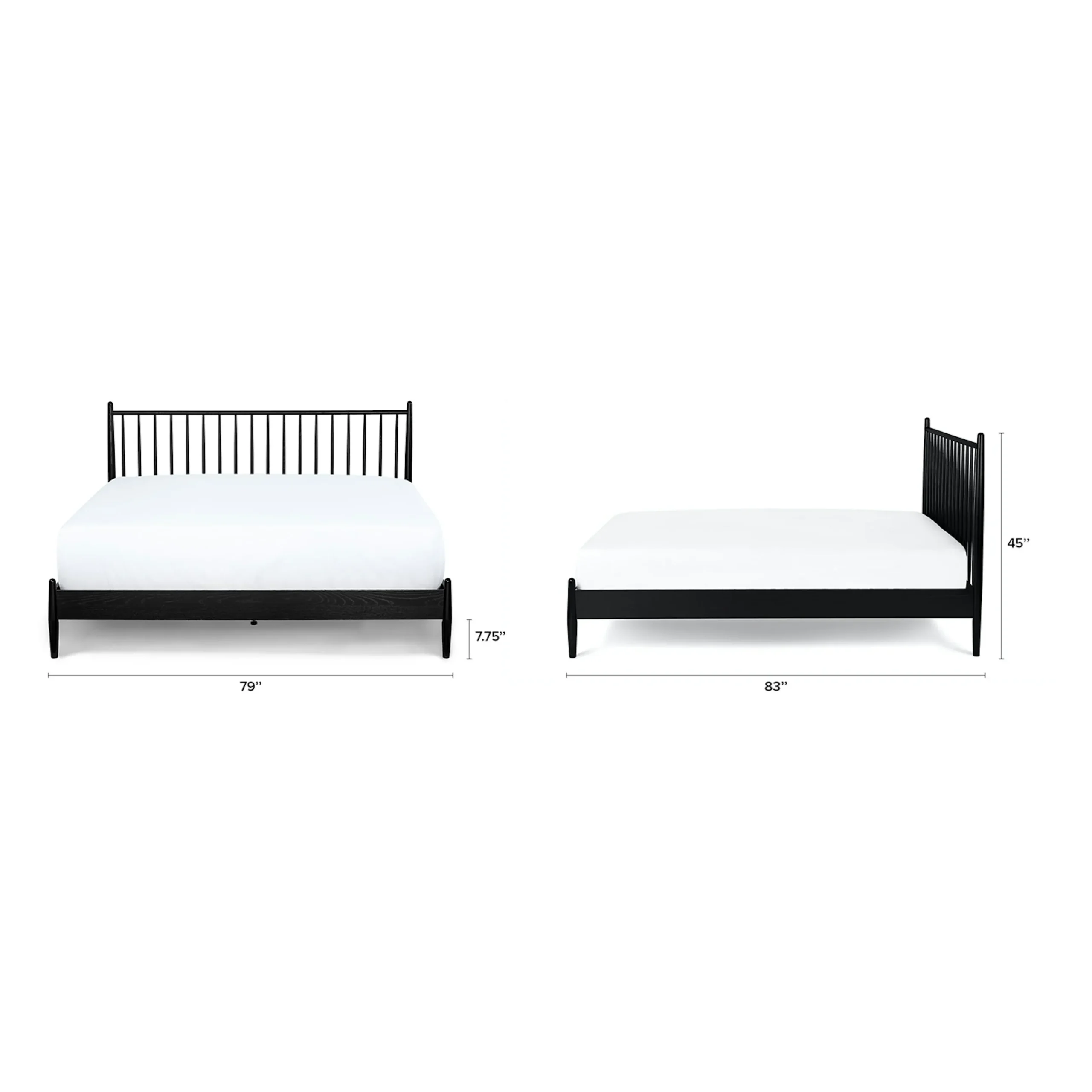 Lenia King Bed - Black - Image 3