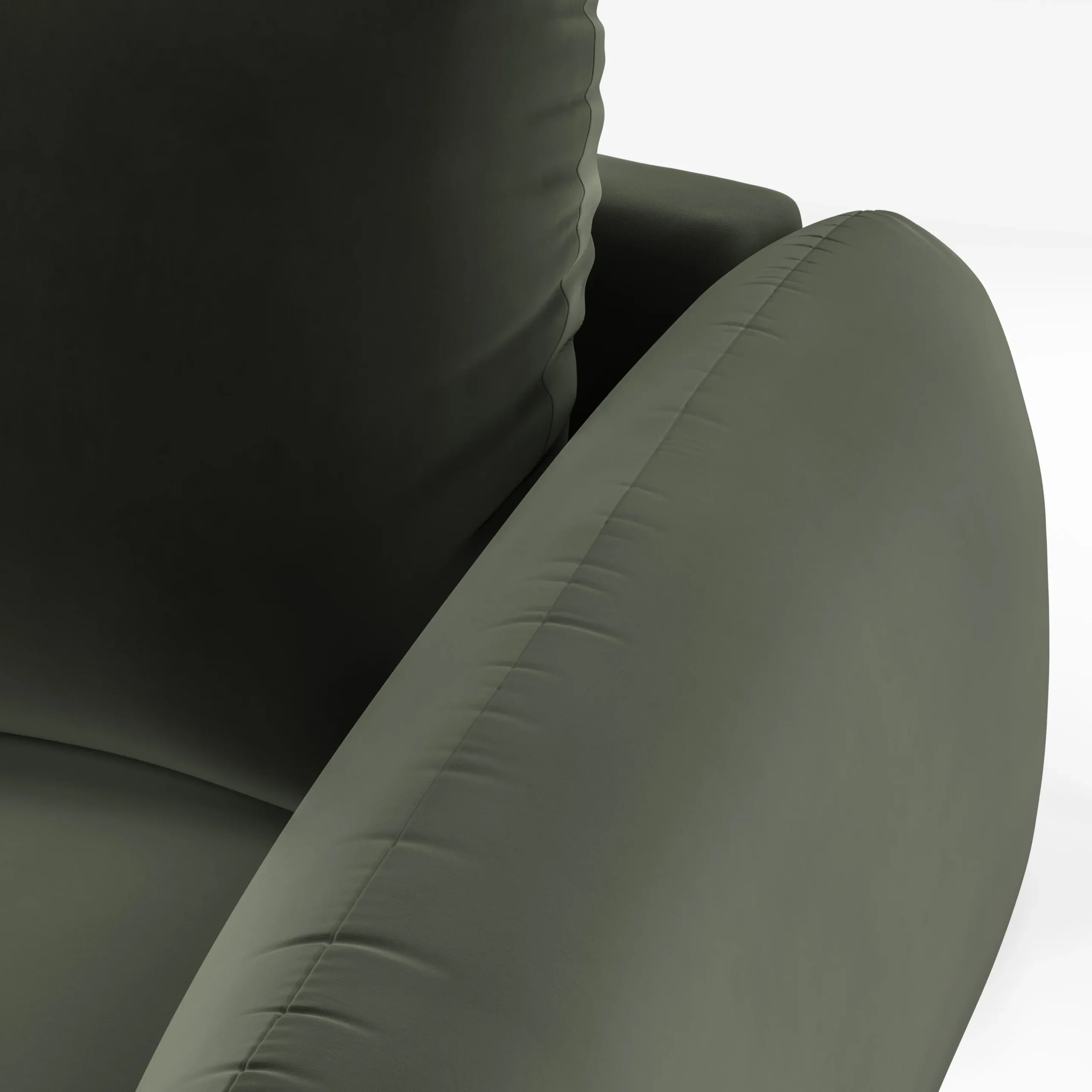 Sanders 37_ Velvet Lounge Chair - Plush Pacific Green - Image 6