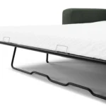 Riley 84_ Sofa Bed - Green Wool Bouclé
