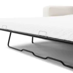 Riley 84_ Sofa Bed - Ivory Wool Bouclé