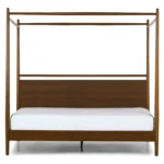 Lenia King Canopy Bed - Walnut