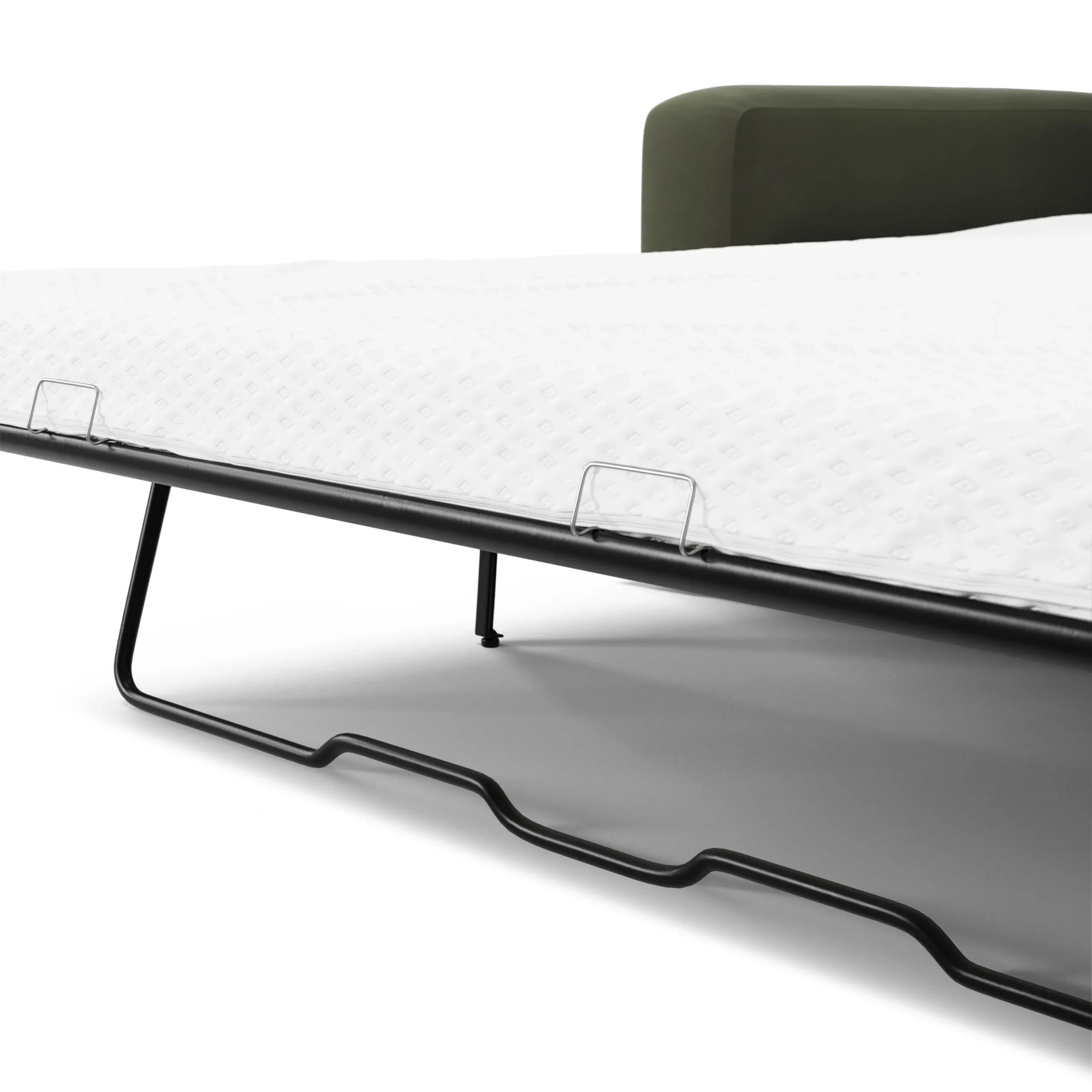 Riley 84_ Velvet Sofa Bed - Hale Fir Green - Image 15