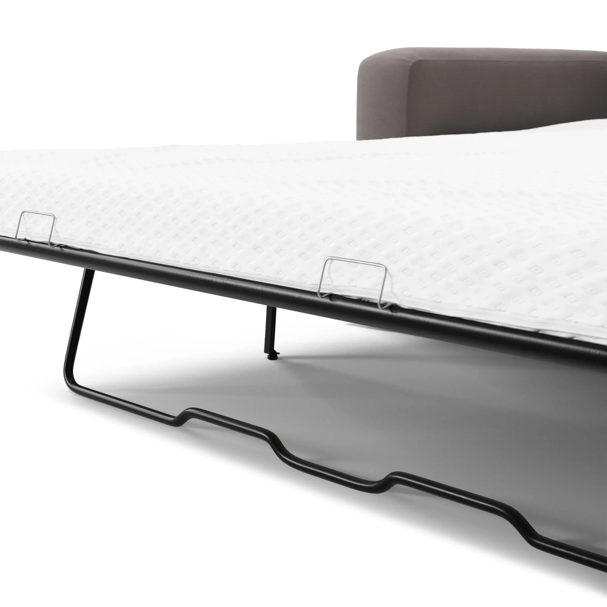 Riley 84_ Velvet Sofa Bed - Hale Warm Gray - Image 15