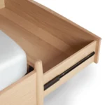 Lenia King Panel Storage Bed - White Oak