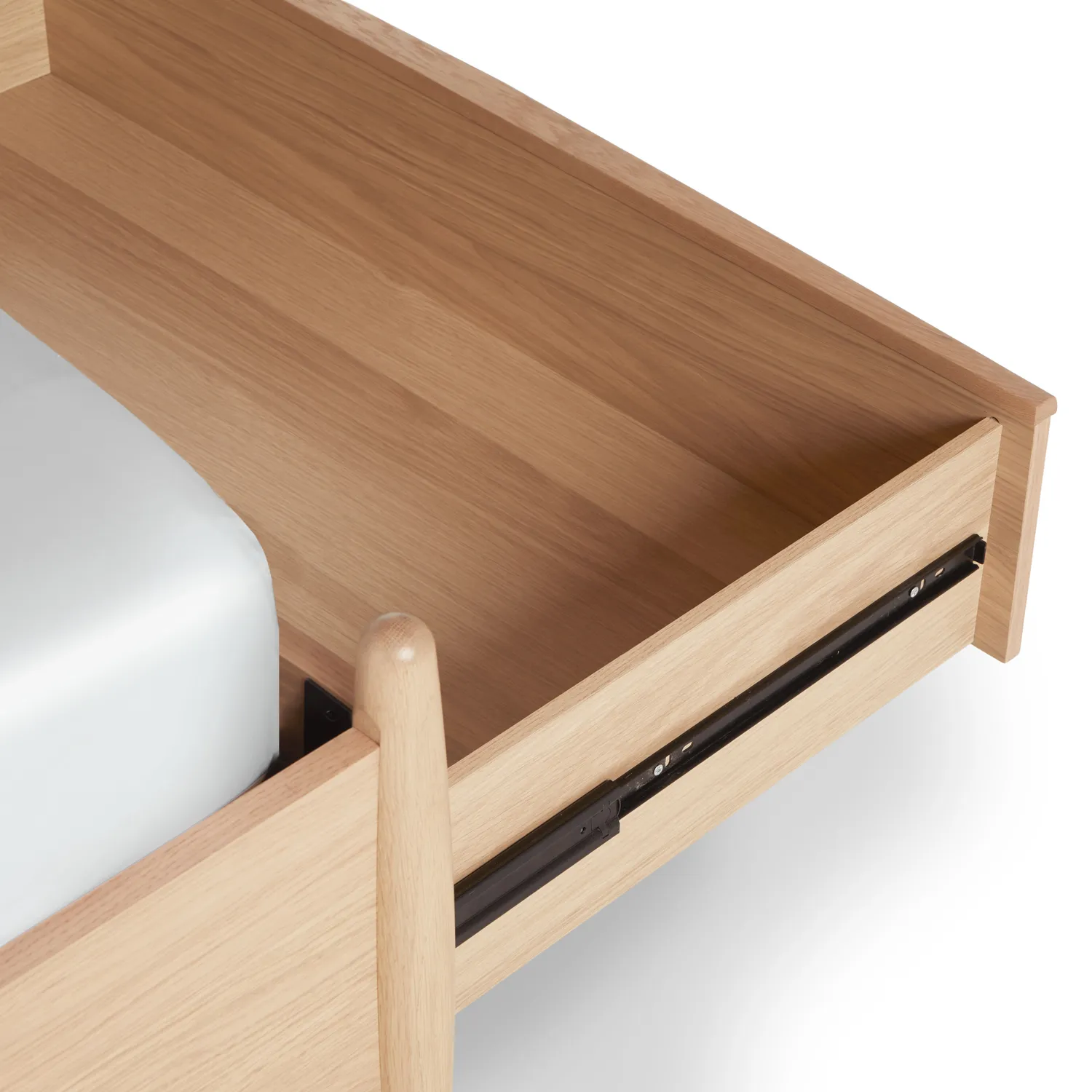 Lenia King Panel Storage Bed - White Oak - Image 5