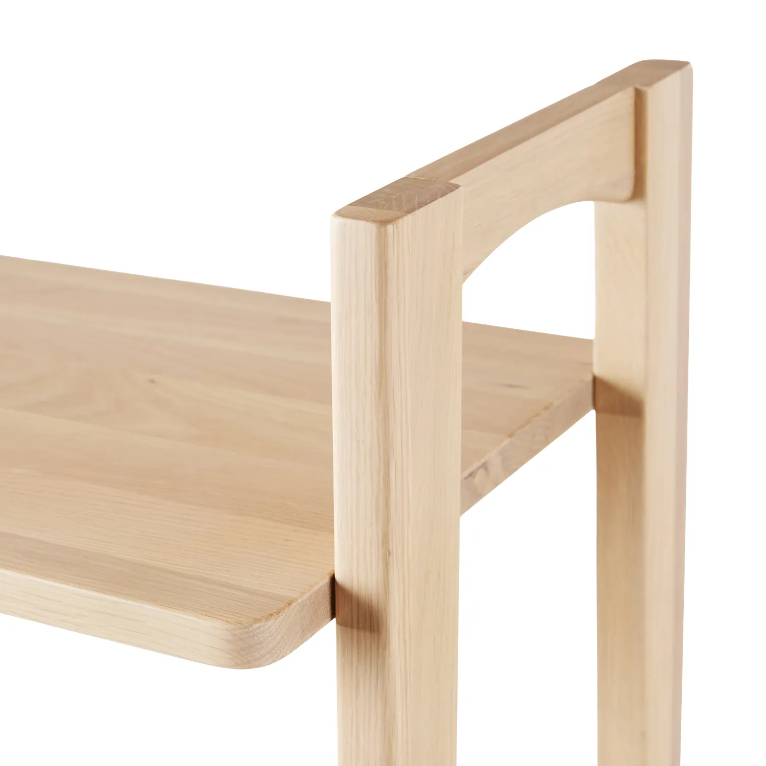 Krossa 31.5_ Shelving Unit with Storage - White Oak - Image 11