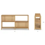 Mysen 64_ Shelving Unit, Short - Natural Oak