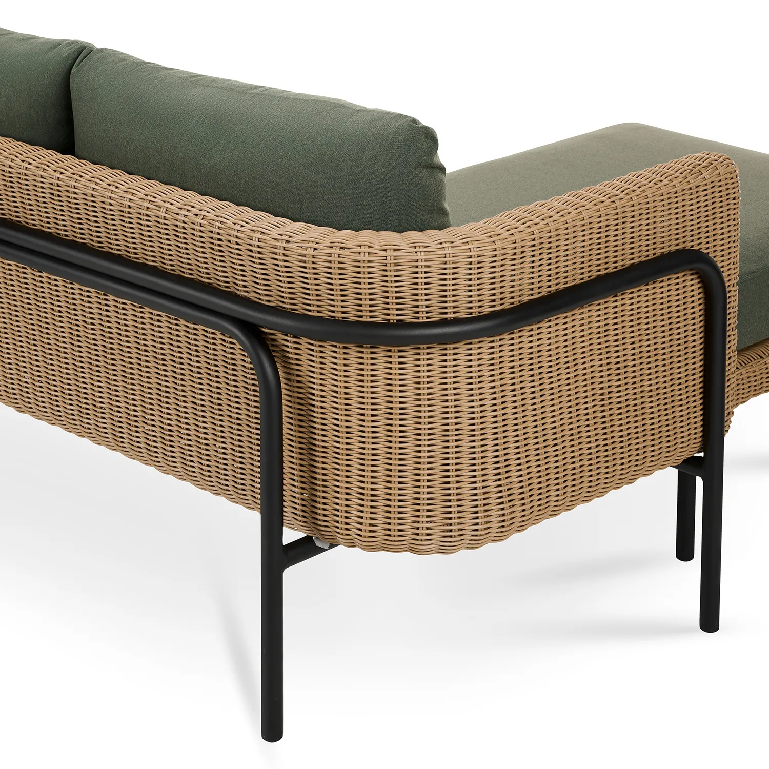 Aby 88_ Outdoor Reversible Sectional - Dravite Green - Image 6
