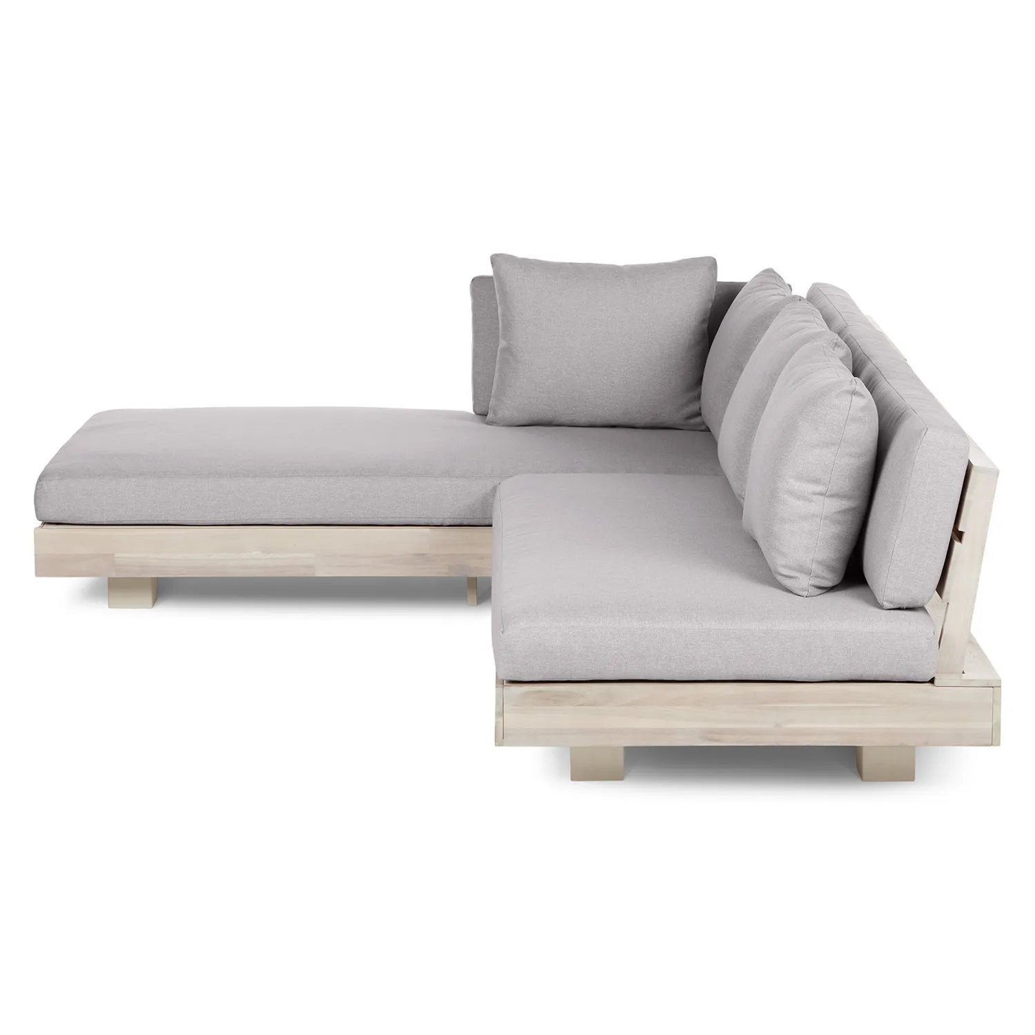 Lubek 82.5_ Outdoor Low Left Sectional - Beach Sand - Image 6