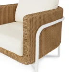 Aby 69.5_ Outdoor Loveseat Set - Dravite Ivory