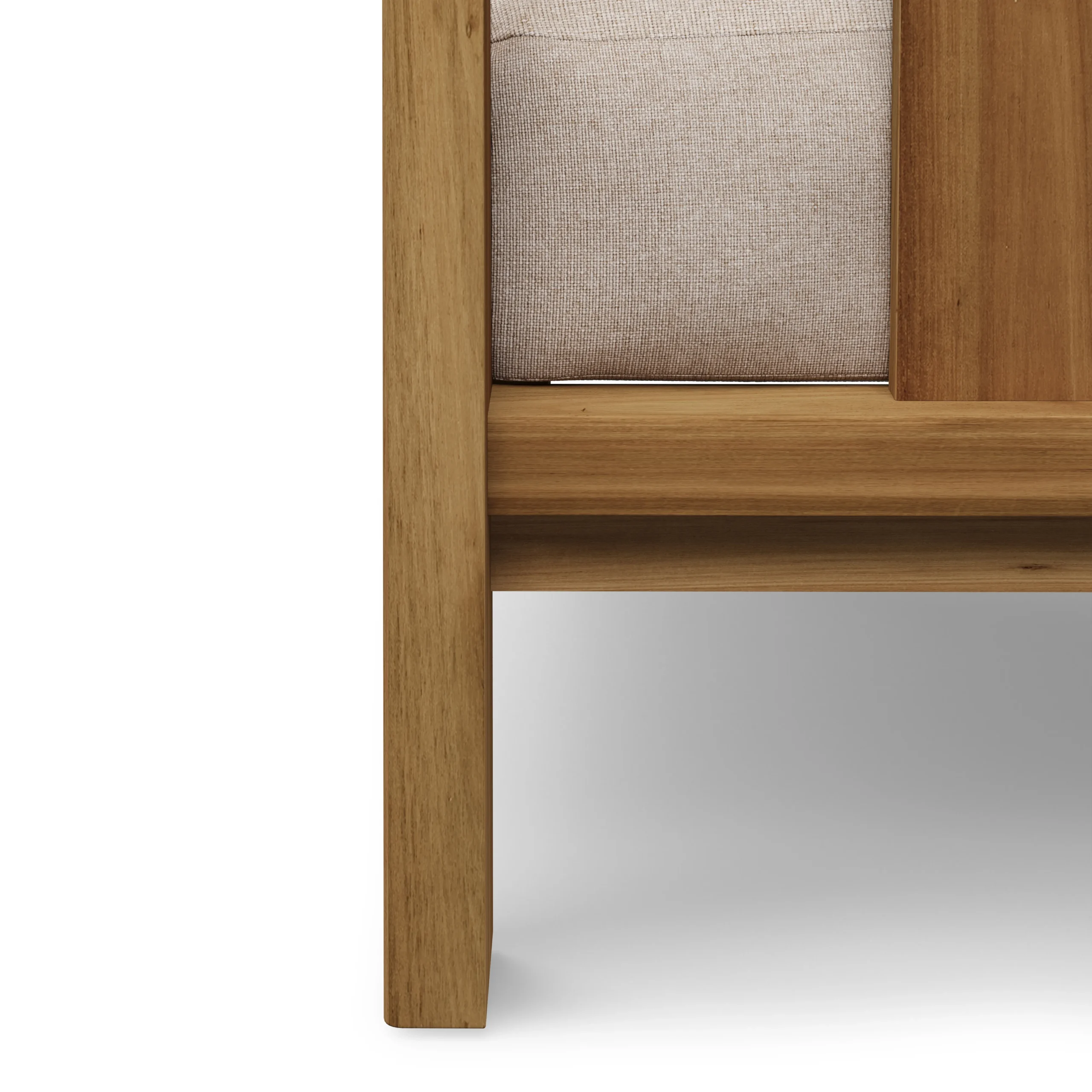 Cove 68.5_ Outdoor Armless Modular Loveseat - Basket Beige - Image 10