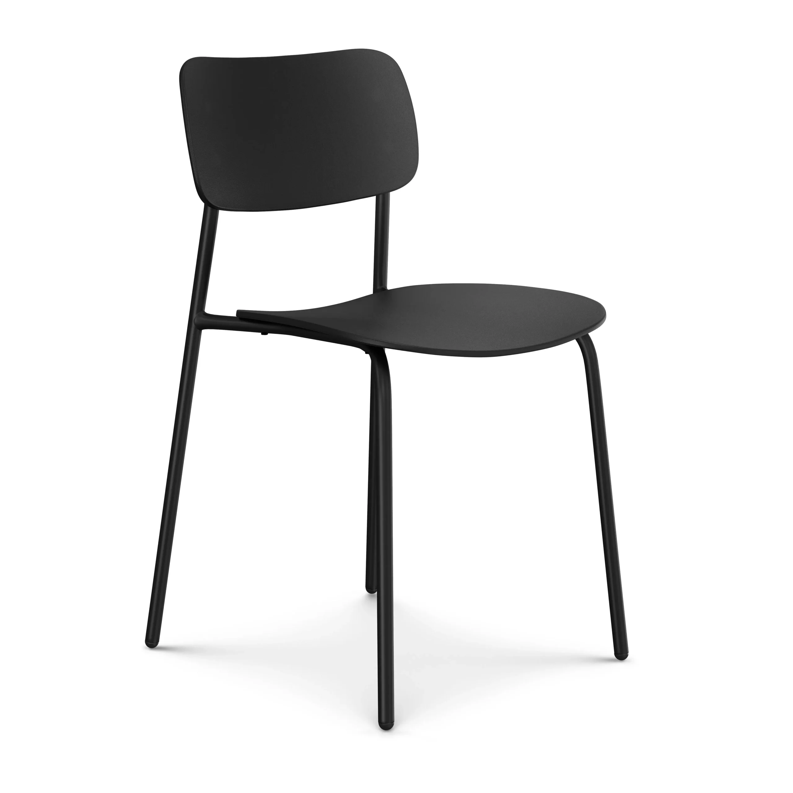 Ari Outdoor Stackable Dining Chair - Black - Image 5