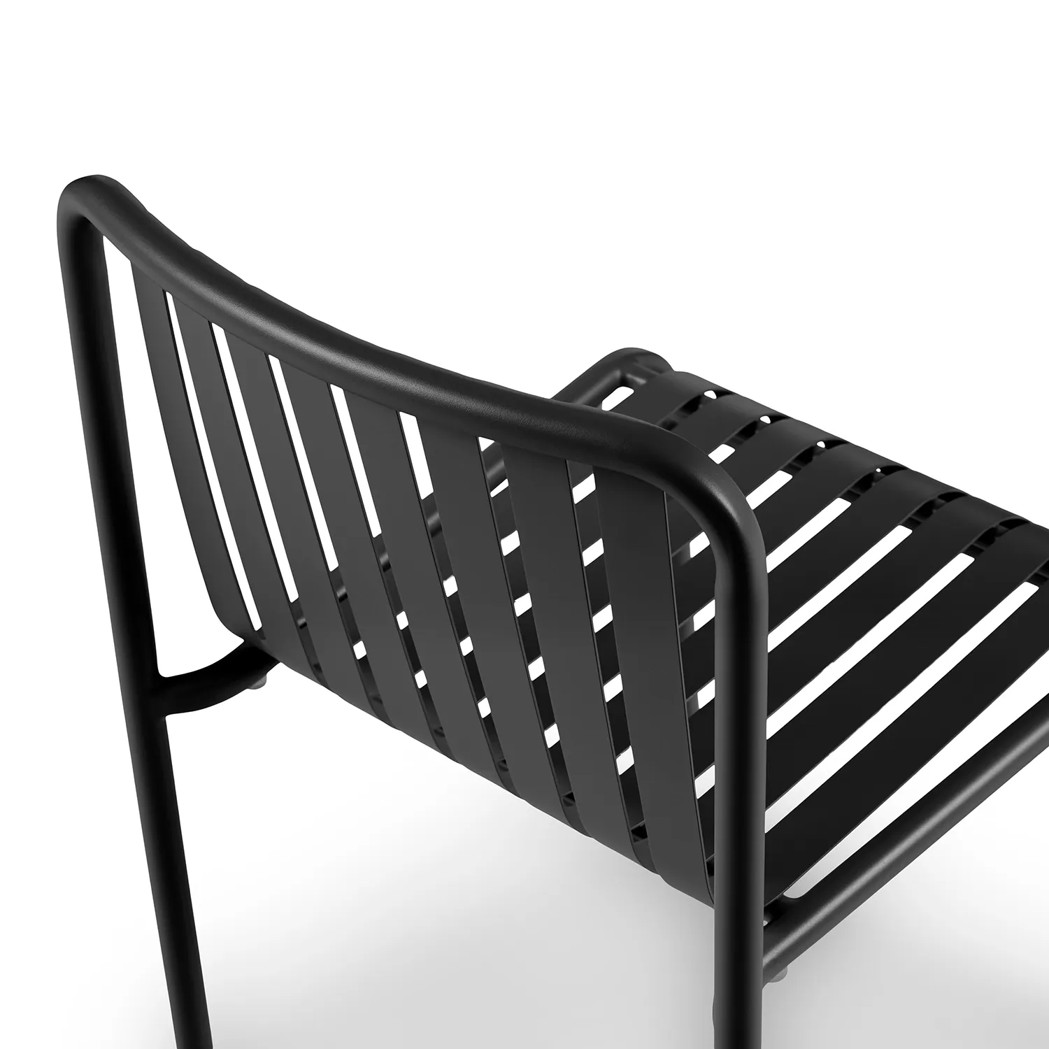 Sarek Outdoor Stackable Dining Chair - Black - Image 3