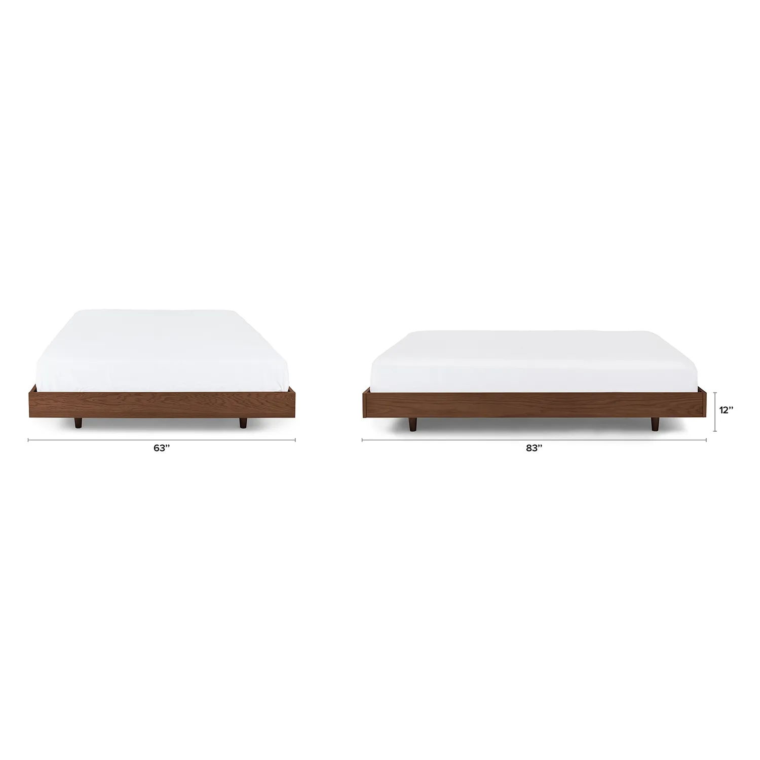 Basi Queen Bed Frame - Walnut - Image 2
