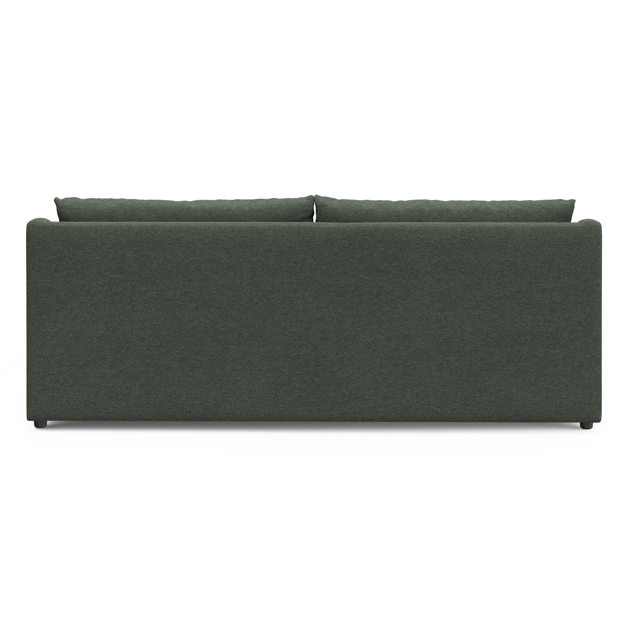 Landry 84.5_ Sofa Bed - Green Wool Bouclé - Image 2