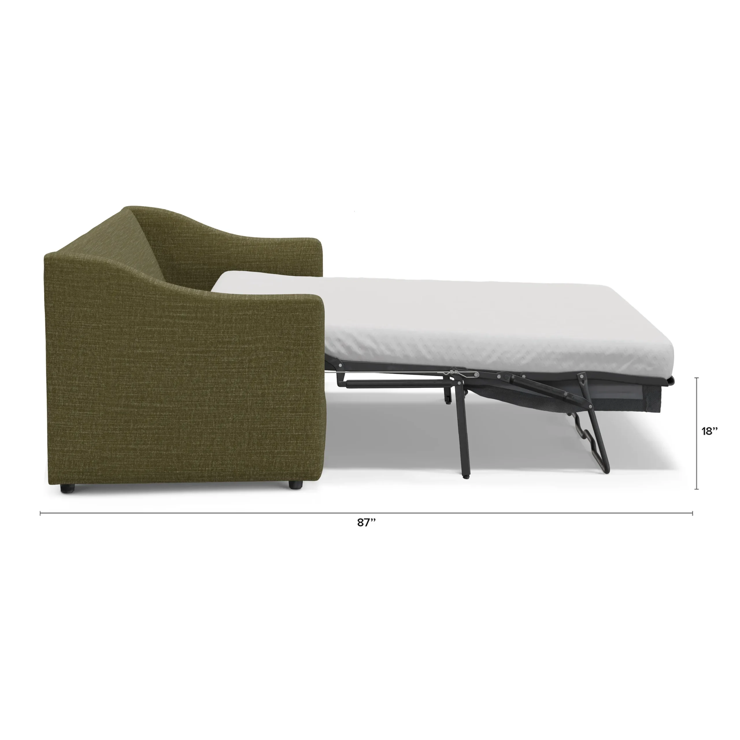 Landry 84.5_ Sofa Bed - Napa Moss - Image 14