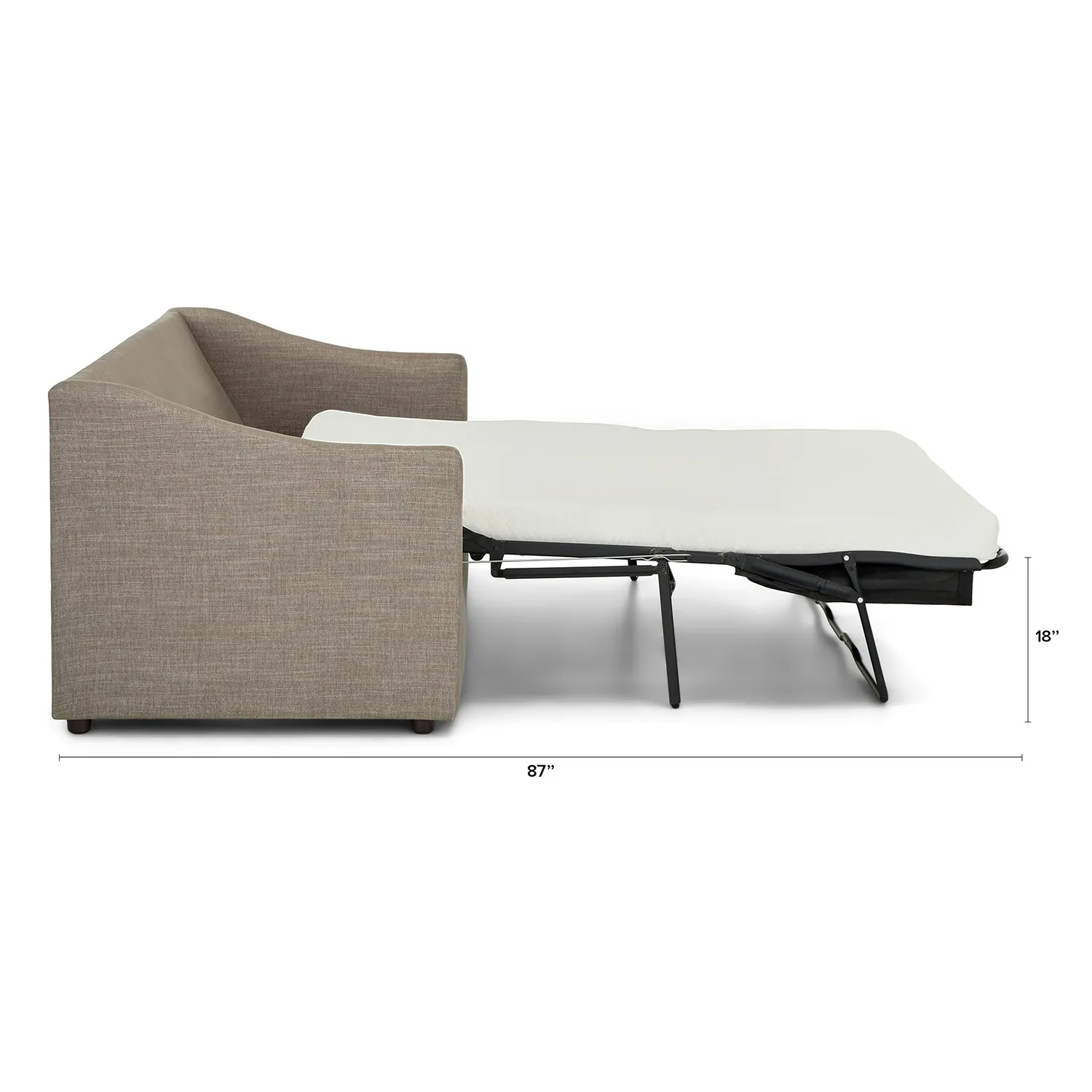 Landry 84.5_ Sofa Bed - Napa Taupe - Image 14