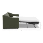 Landry 84.5_ Velvet Sofa Bed - Hale Fir Green