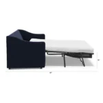 Landry 84.5_ Velvet Sofa Bed - Hale Ink