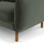 Sanders 37_ Velvet Lounge Chair - Plush Pacific Green