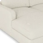 Vati 114_ Left Storage Sleeper Sectional - Natural Oak and Buckler Ivory