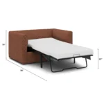Marina 57_ Sleeper Chair - Napa Rust