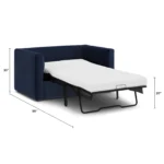 Marina 57_ Velvet Sleeper Chair - Hale Ink