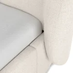 Kayra King Upholstered Storage Bed - Ivory Bouclé