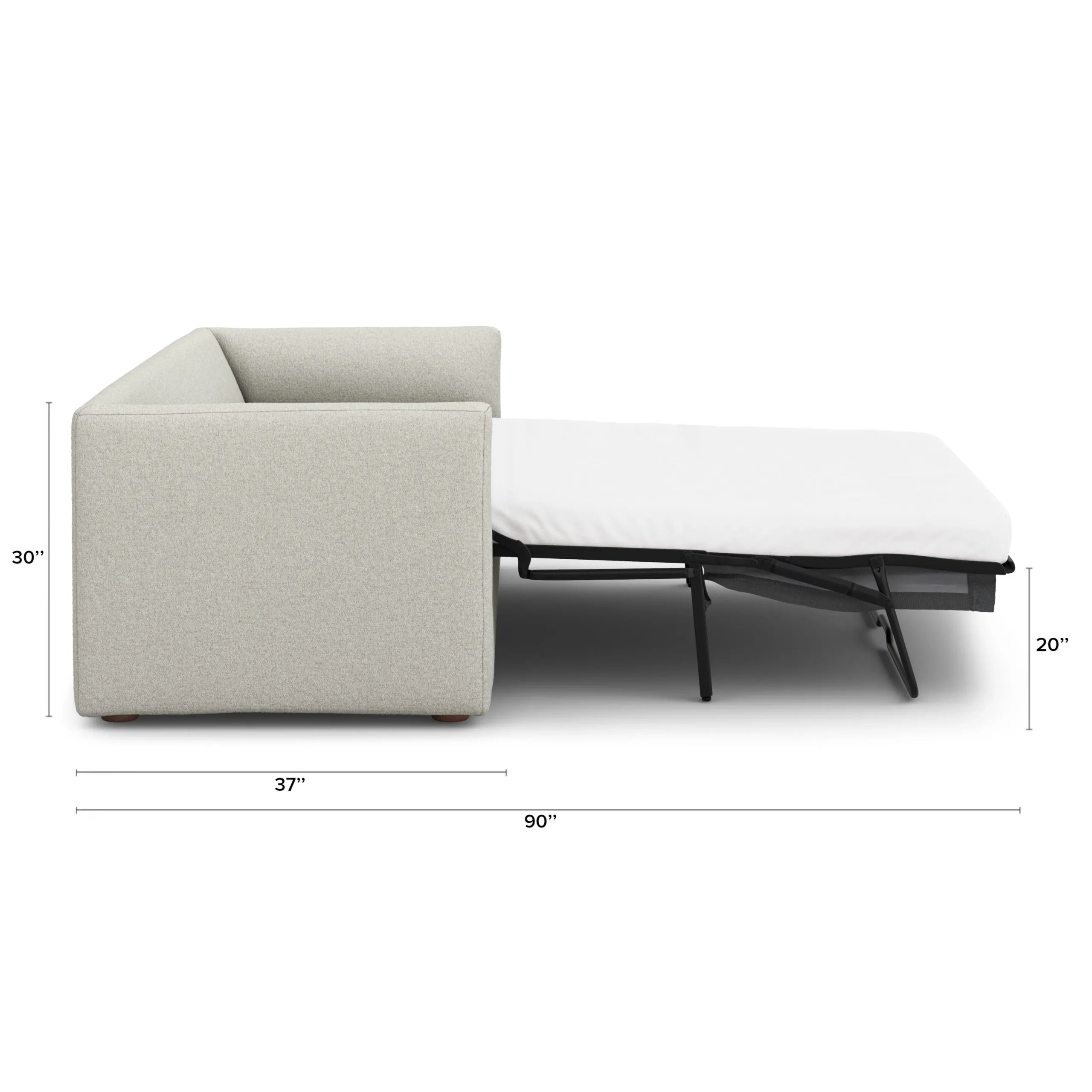 Marina 90_ Sofa Bed - Clover Ivory - Image 14