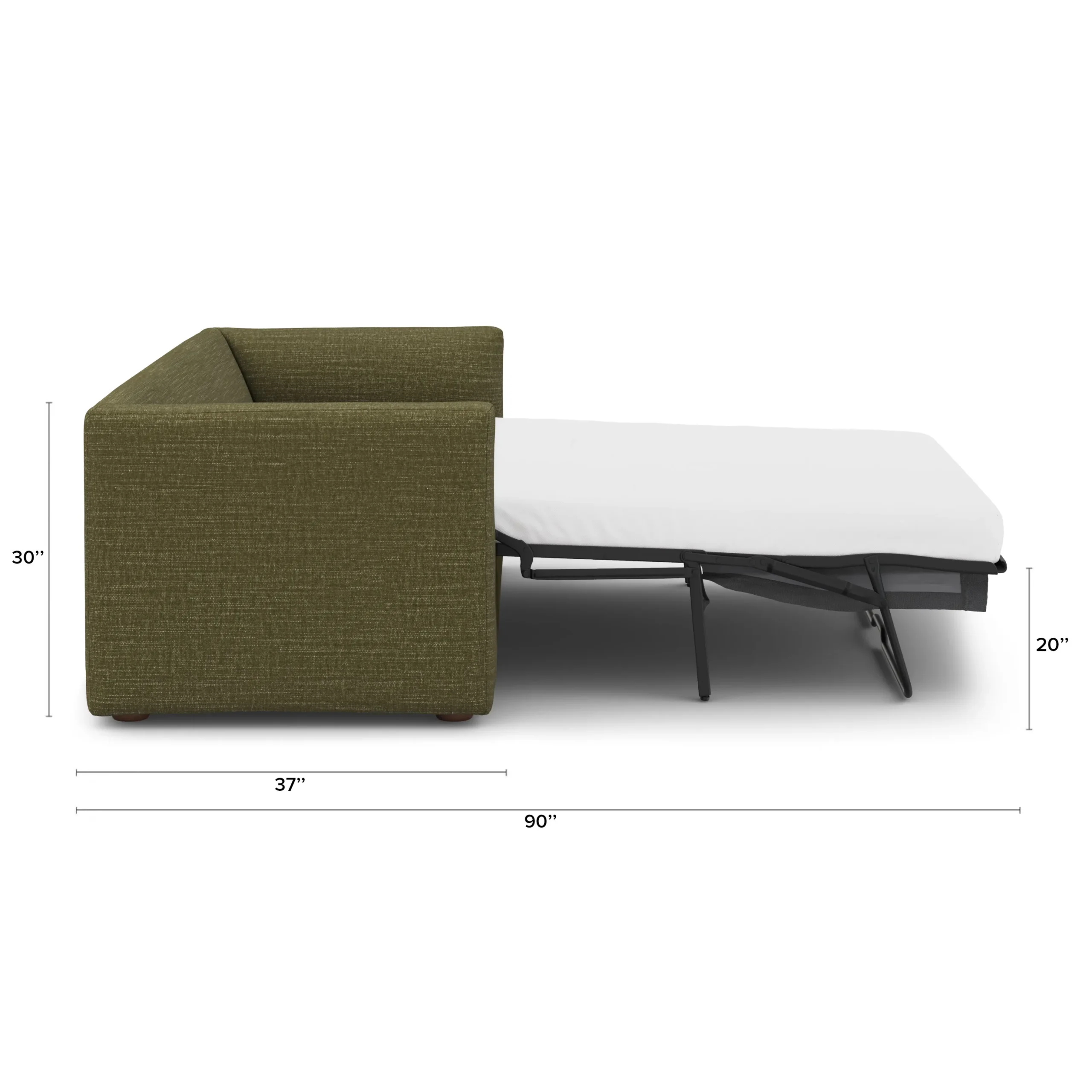 Marina 90_ Sofa Bed - Napa Moss - Image 9
