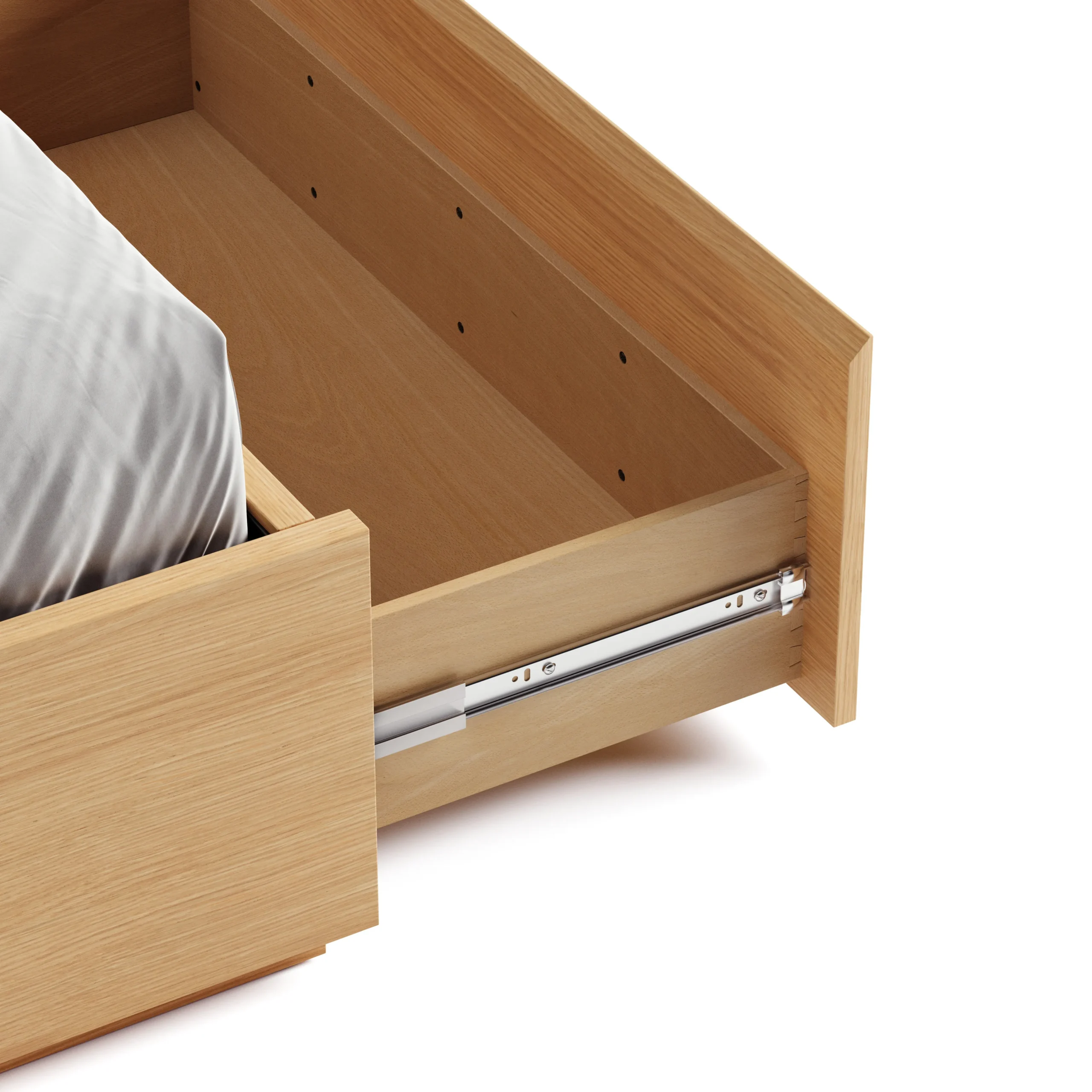 Leif Queen Platform Storage Bed - White Oak - Image 19