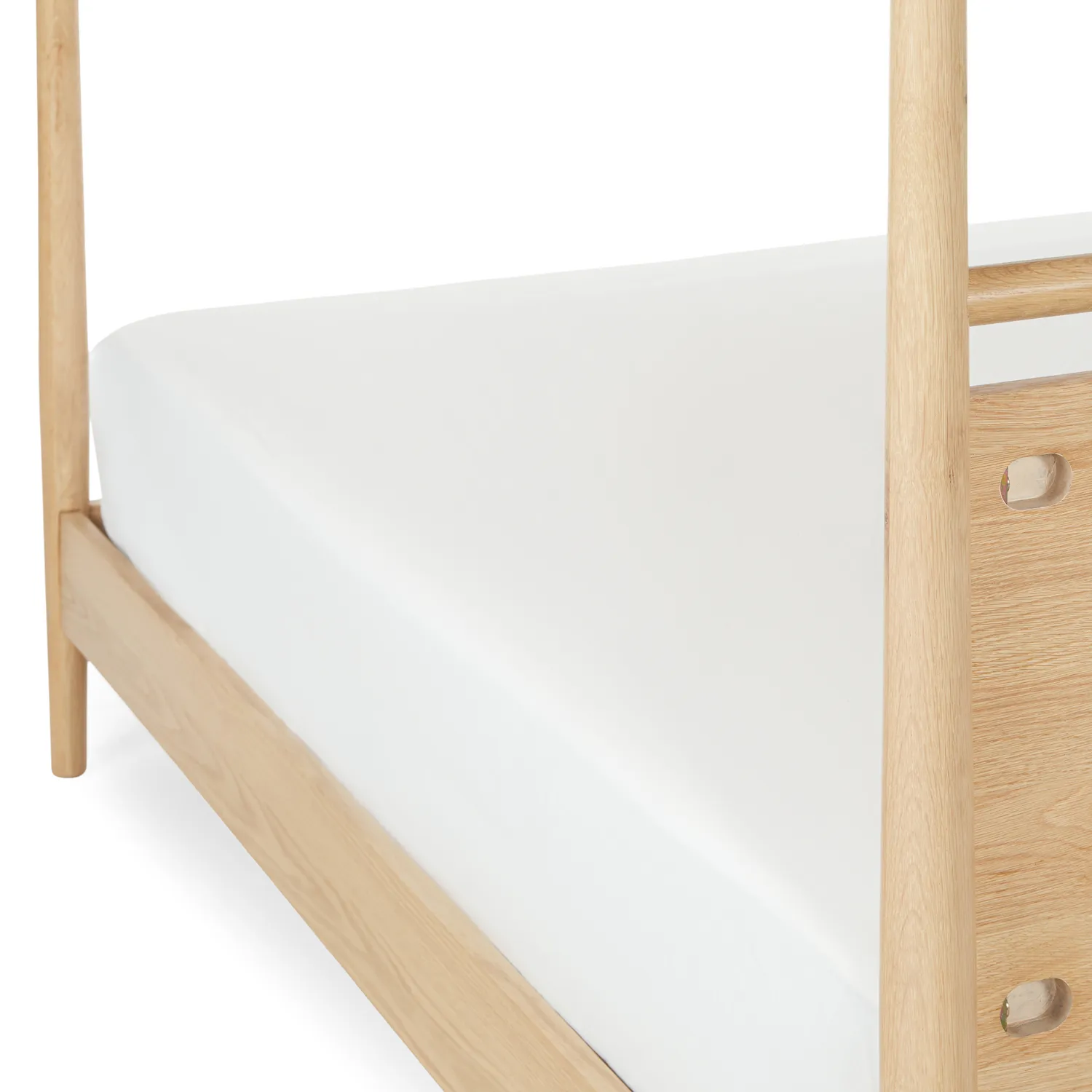 Lenia King Canopy Bed - White Oak - Image 3