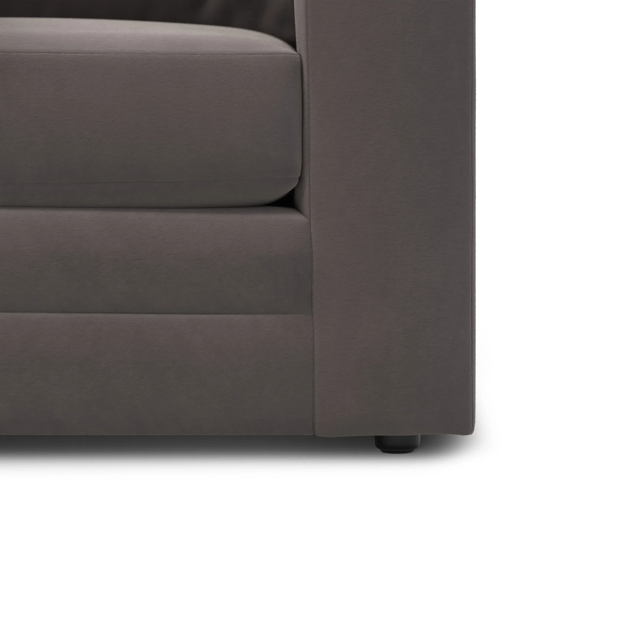 Riley 84_ Velvet Sofa Bed - Hale Warm Gray - Image 14