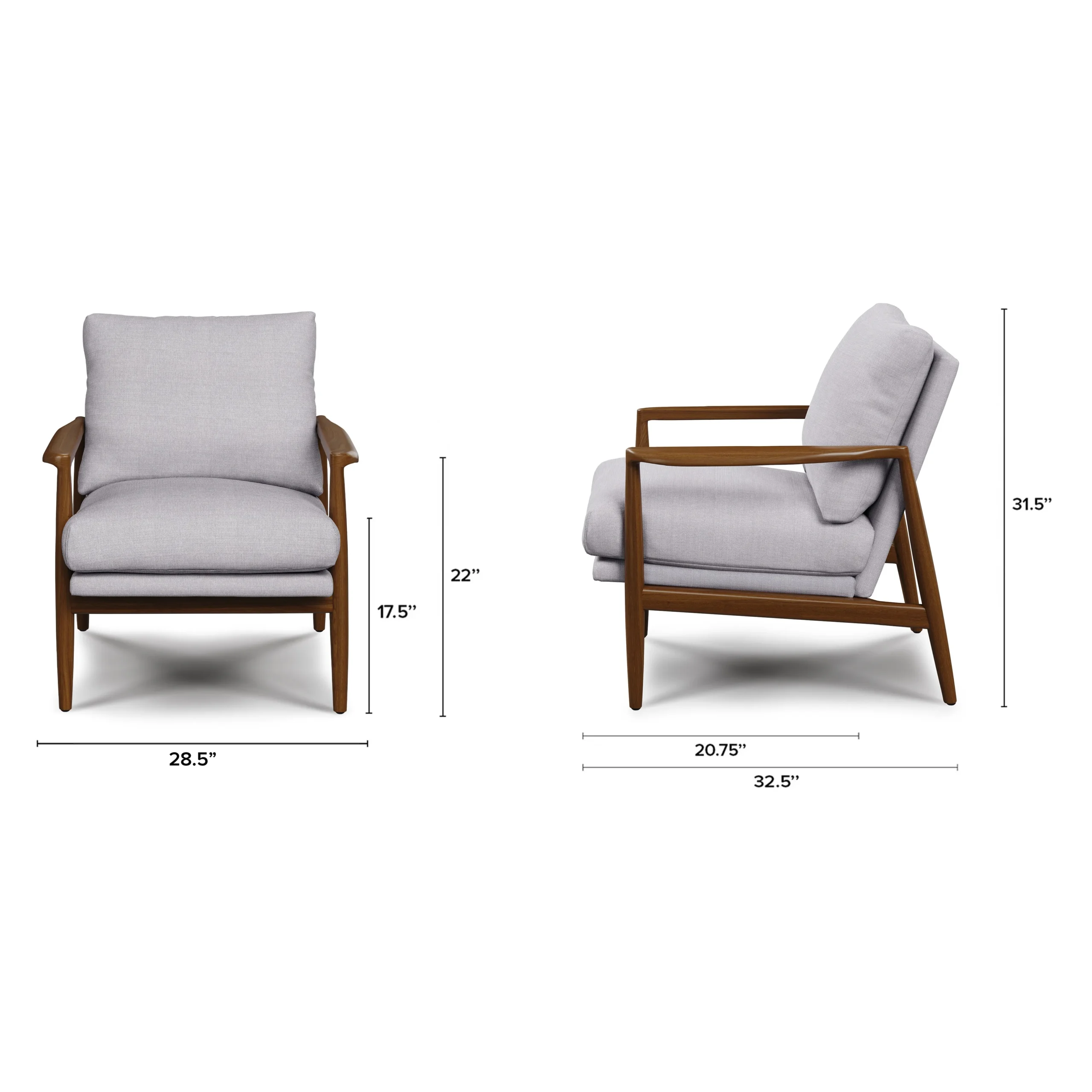 Bavel 26_ Lounge Set - Walnut and Field Gray - Image 14
