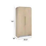 Faydra 35.5_ Enclosed Bookcase - Natural Ash