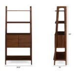 Krossa 31.5_ Shelving Unit with Storage - Walnut