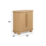 Jens 38_ Bar Cabinet - White Oak
