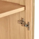 Mysen 35.5_ Glass Cabinet - Natural Oak