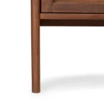 Mysen 35.5_ Glass Cabinet - Walnut