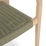 Reyes Outdoor Stackable Dining Armchair - Sun-Bleached Gray