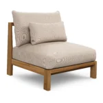 Cove 34.25_ Outdoor Armless Chair Module - Basket Beige