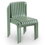 Sarek Outdoor Stackable Dining Chair - Khaki Green