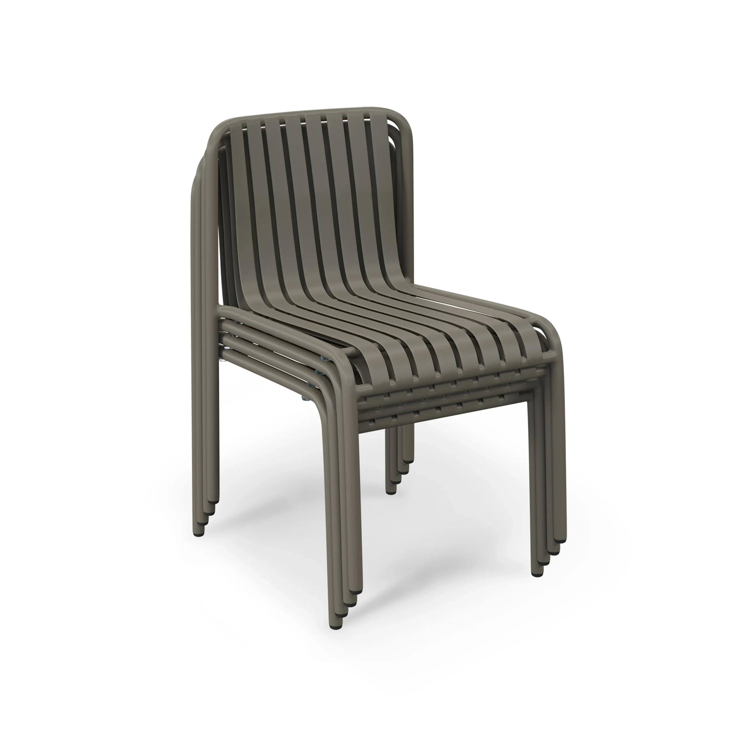 Sarek Outdoor Stackable Dining Chair - Warm Stone - Image 9