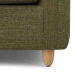 Vati 114_ Left Storage Sleeper Sectional - Natural Oak and Napa Moss