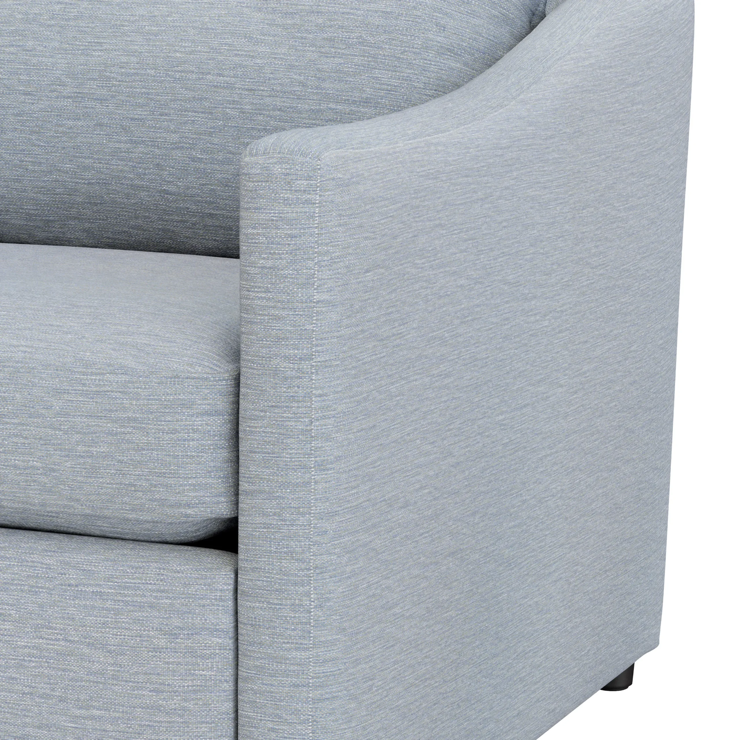 Landry 84.5_ Sofa Bed - Silver Light Blue - Image 15