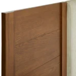 Cassie King Upholstered Bed with Nightstands - Smoked Oak and Taupe Chenille