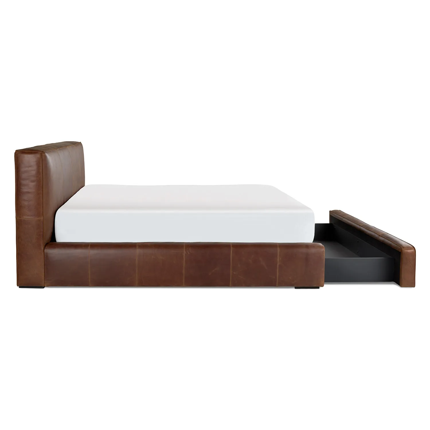 Cigar King Leather Storage Bed - Rawhide Brown - Image 16