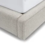Cigar King Upholstered Storage Bed - Birch Ivory