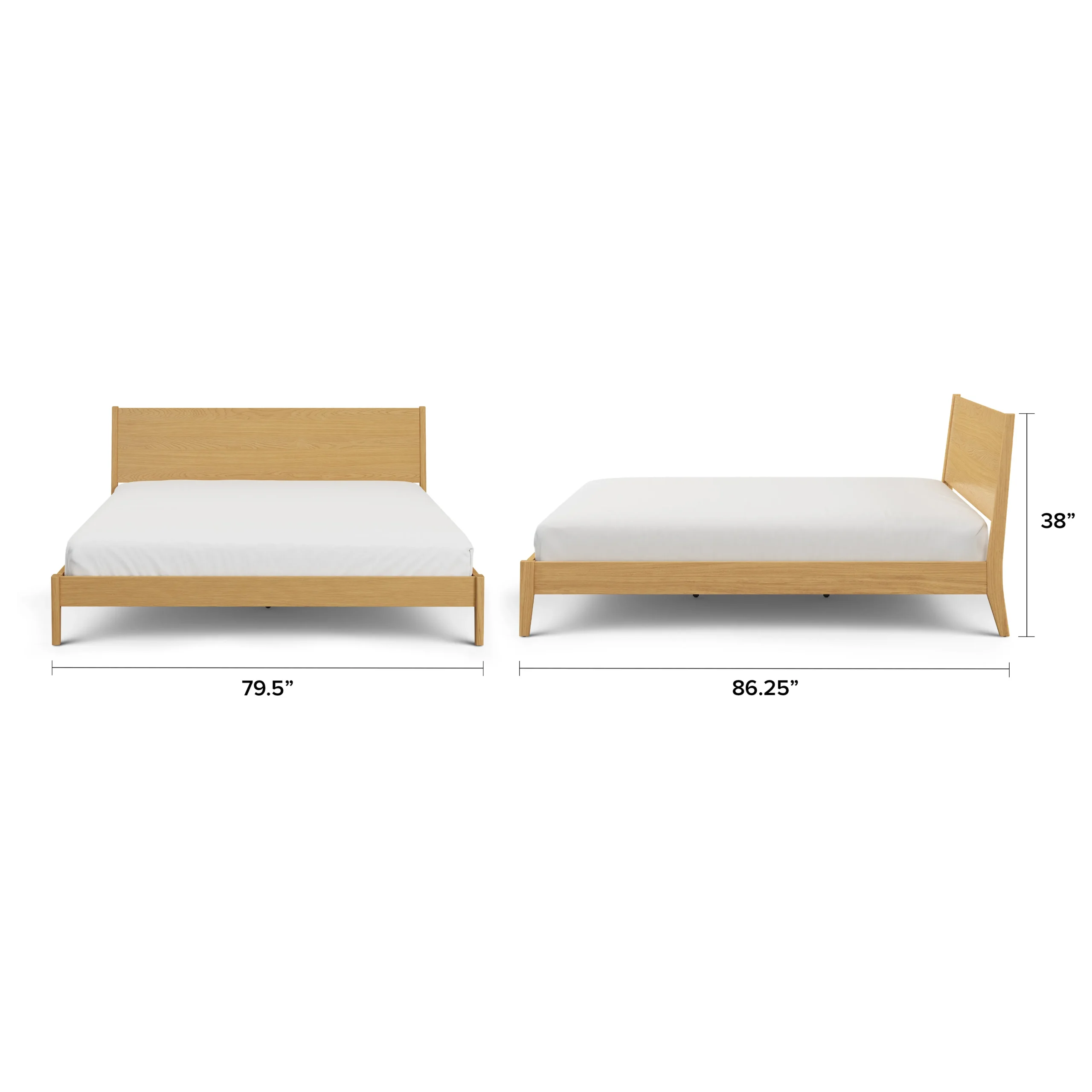 Cooper King Low Profile Bed - Natural Oak - Image 13